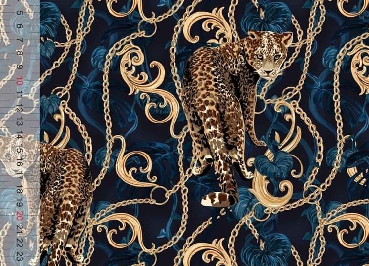 Leopard Guld College 42cm