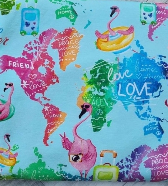 Karta Flamingo Sommar Single Jersey