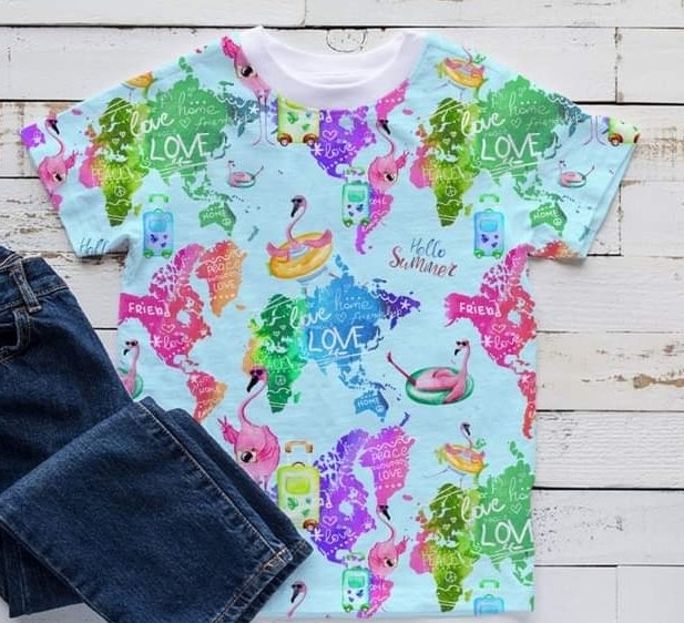 Karta Flamingo Sommar Single Jersey