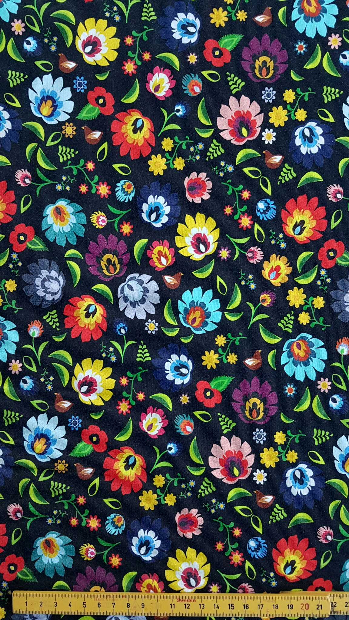 Blommor Lowicz College French Terry