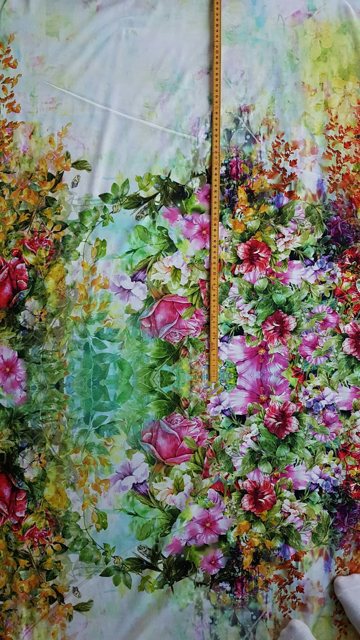 Blommor Sommar  Single Jersey 80cm