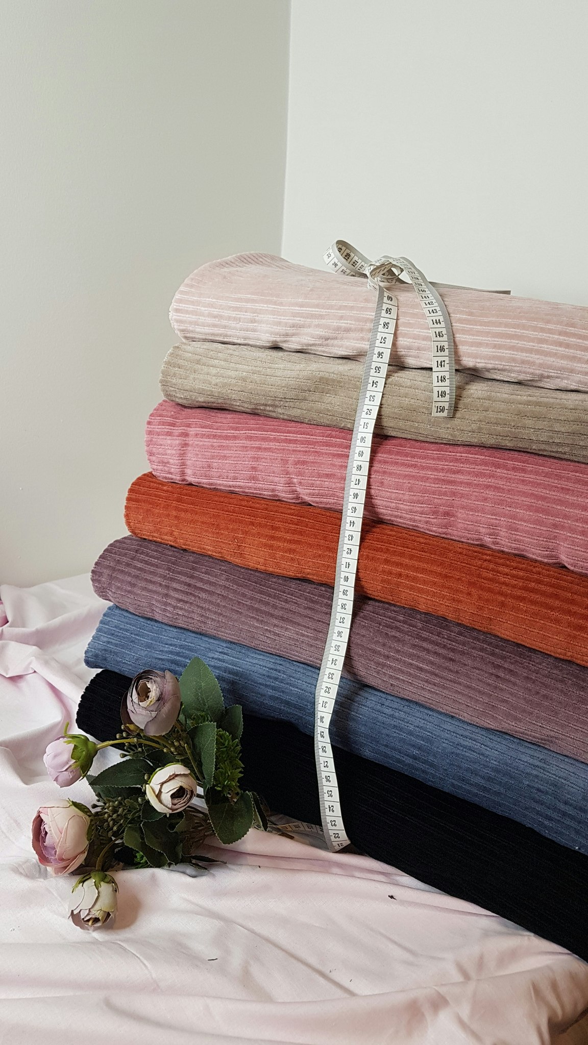 Jersey Corduroy  Manchester ljusrosa nr 7