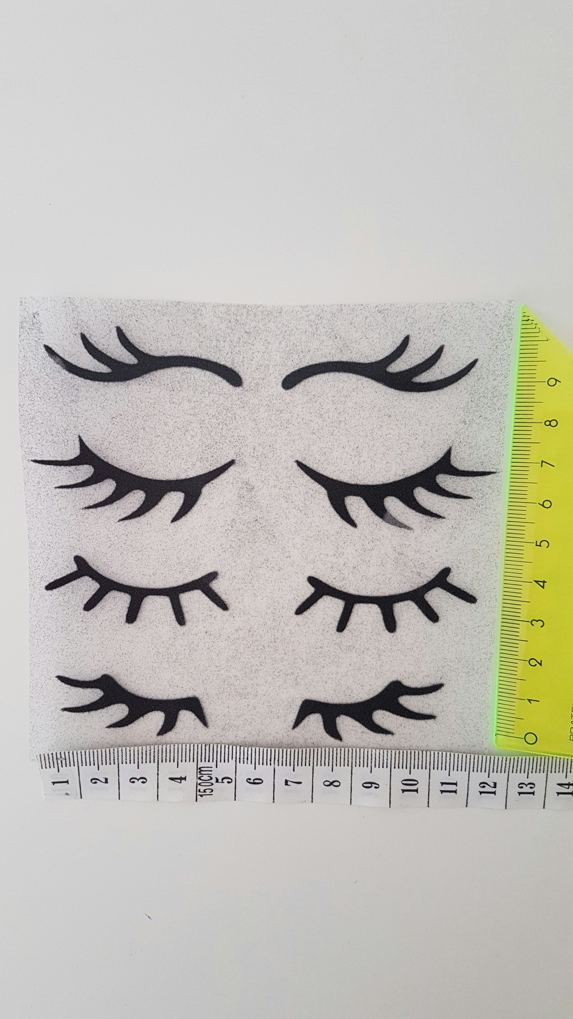 Fransar Lashes Svart Sammet