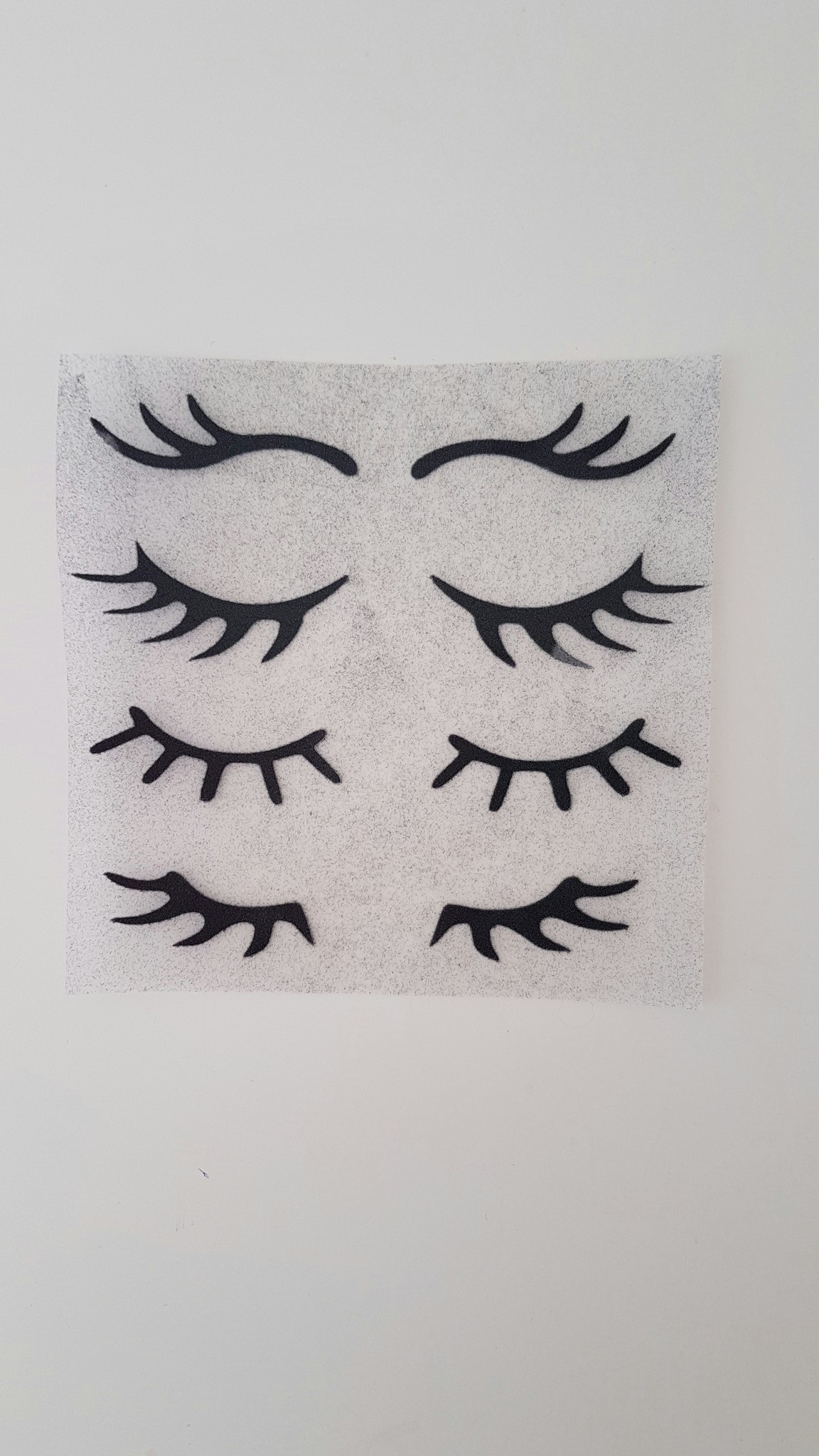 Fransar Lashes Svart Sammet