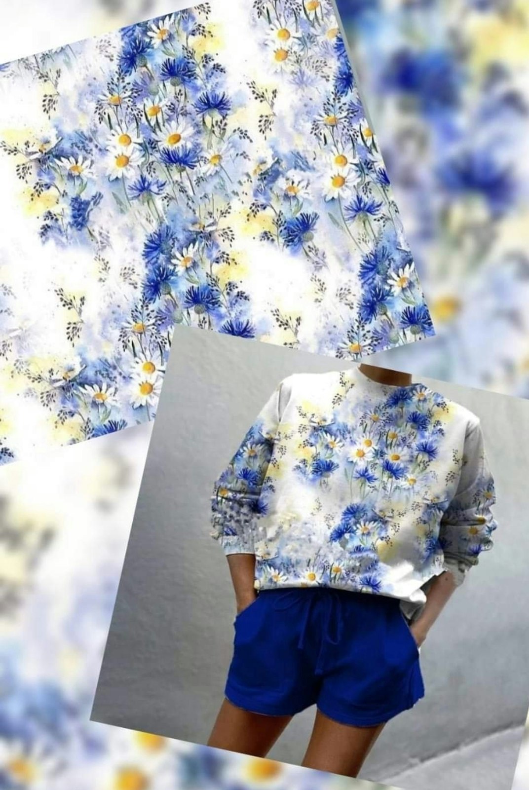 Sommar Blommor Single Jersey