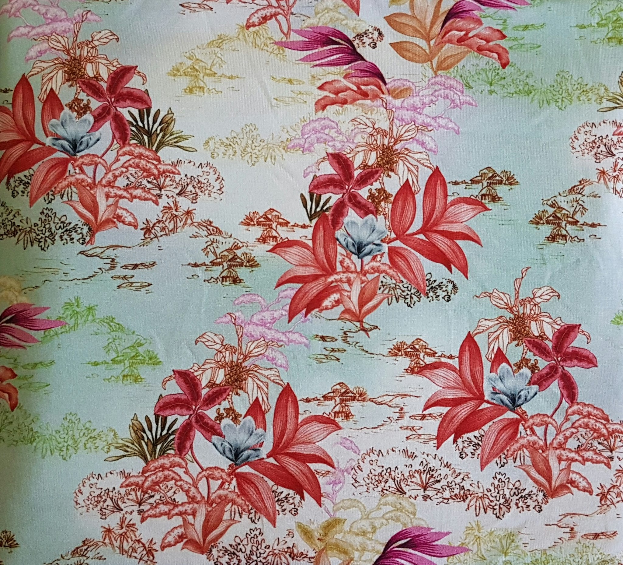 Blommor och Blad, Sommar Single Jersey Viscose OUTLET 69cm