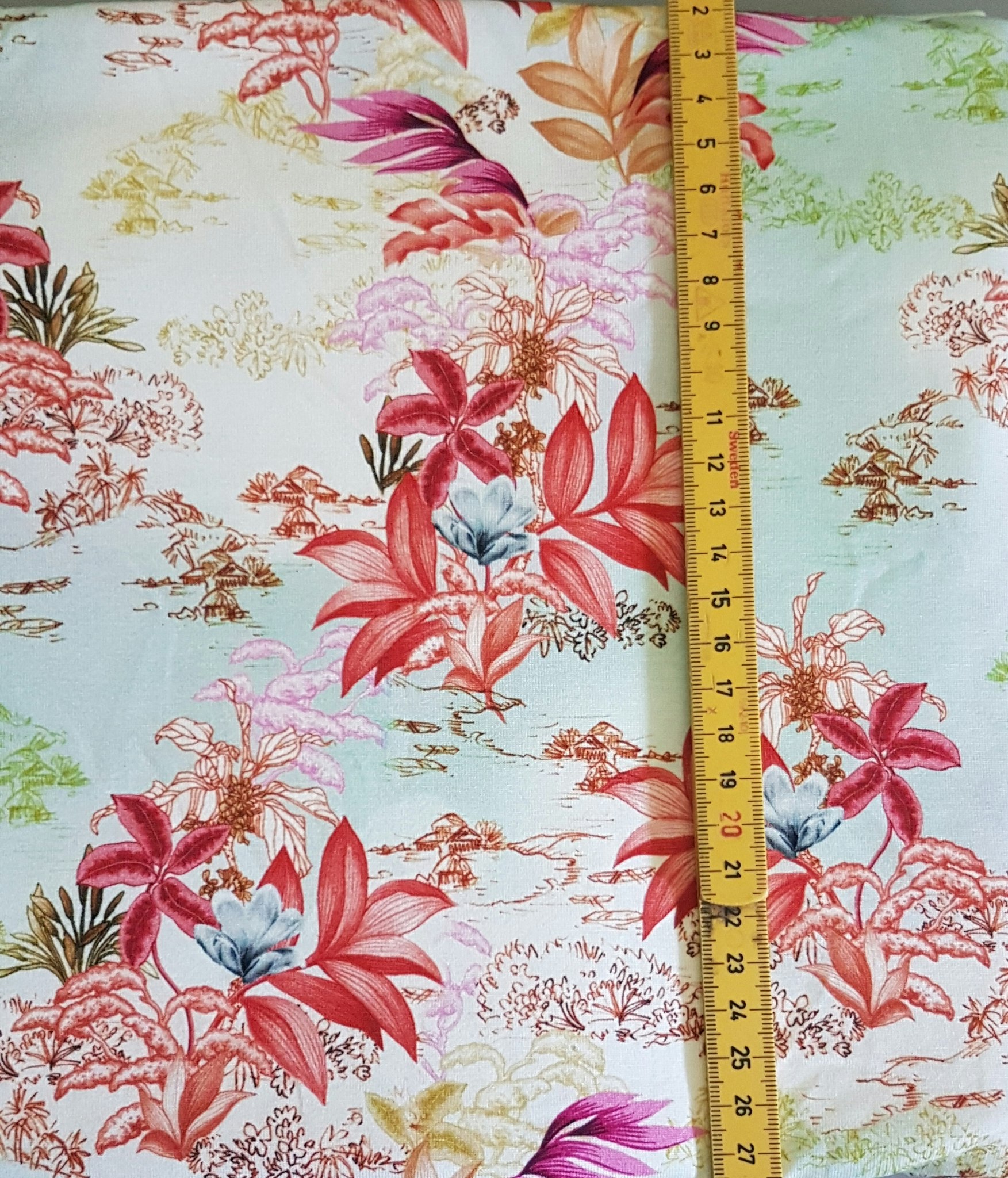 Blommor och Blad, Sommar Single Jersey Viscose OUTLET 69cm