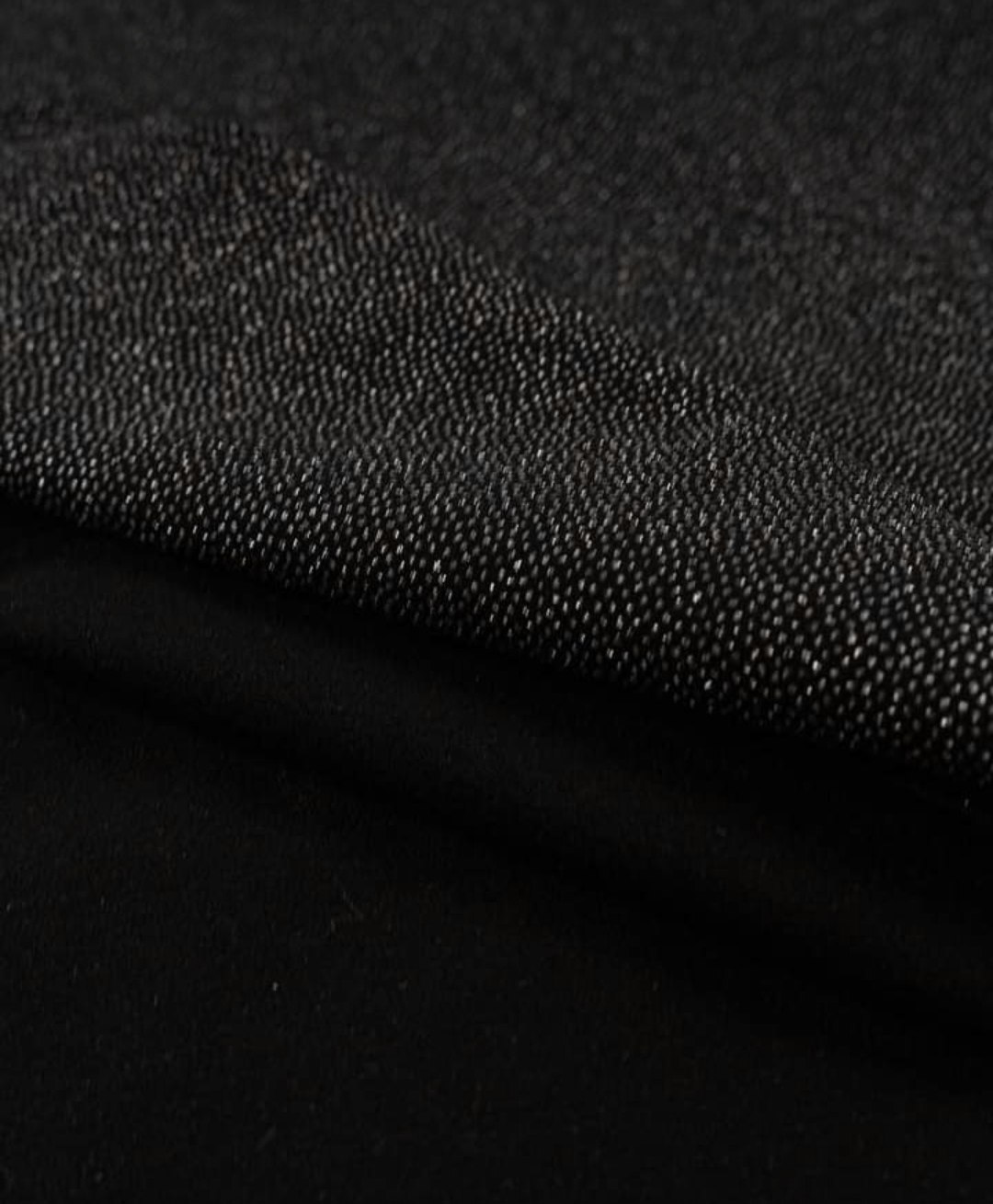 Svart med Silver Prickar Single Jersey OUTLET