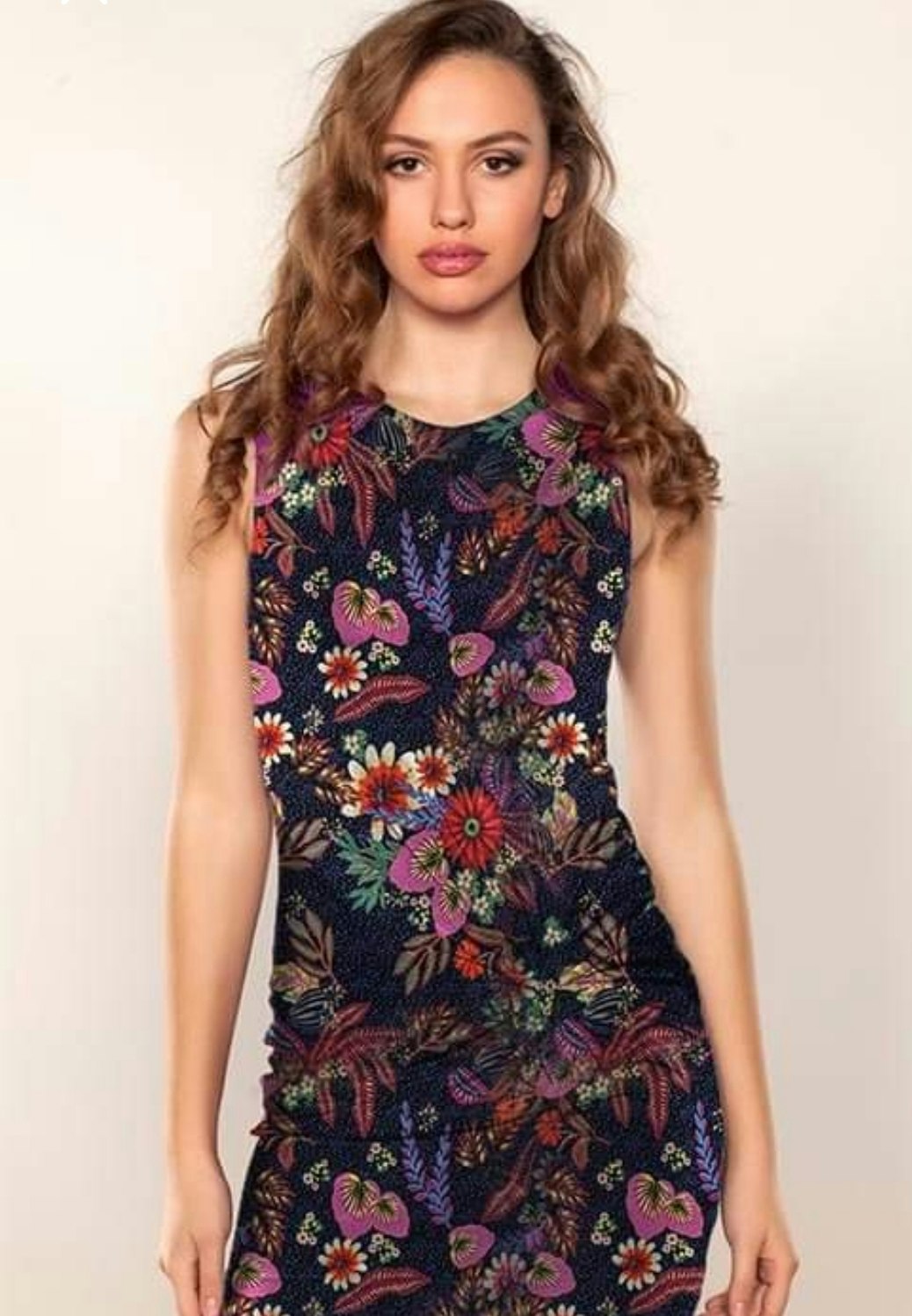 Blommor Sommar Single Jersey Viscose OUTLET