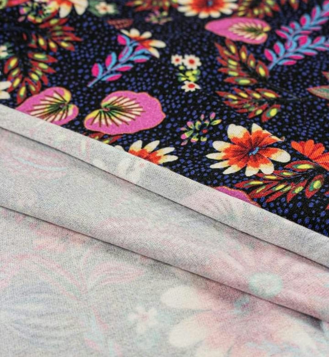 Blommor Sommar Single Jersey Viscose OUTLET