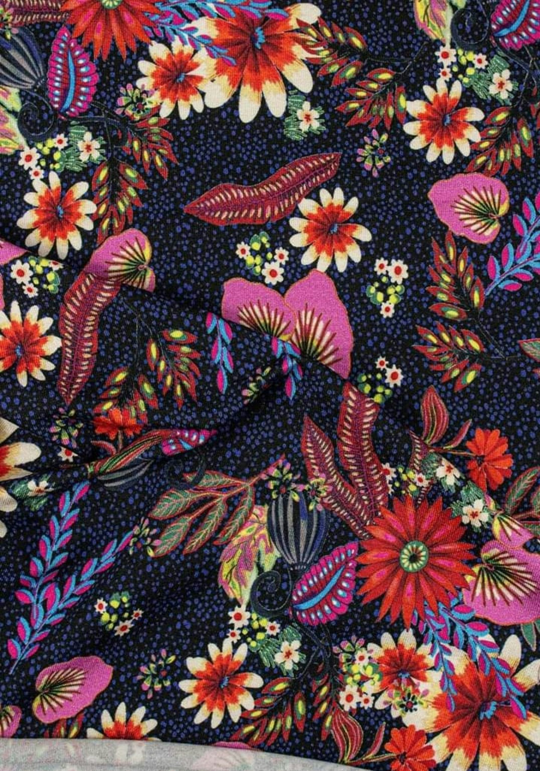 Blommor Sommar Single Jersey Viscose OUTLET