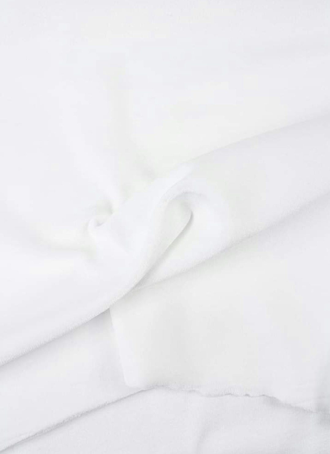 Vit Velour Bomull 43cm
