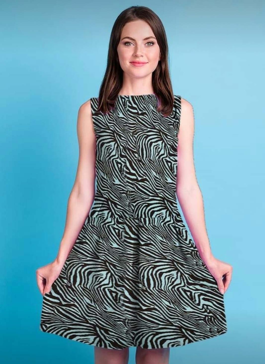 Zebra 2 Varianter  Single  Jersey Viscose  OUTLET
