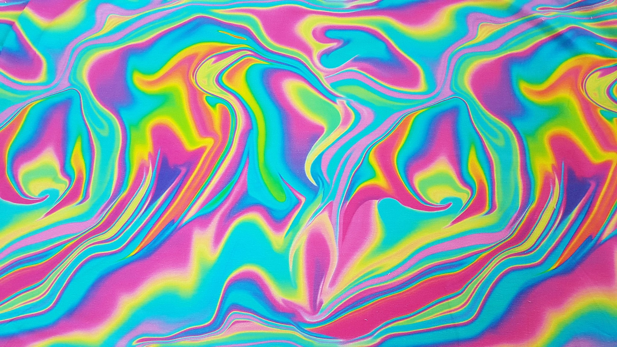 Vågor Färgglad Neon Single Jersey 60cm