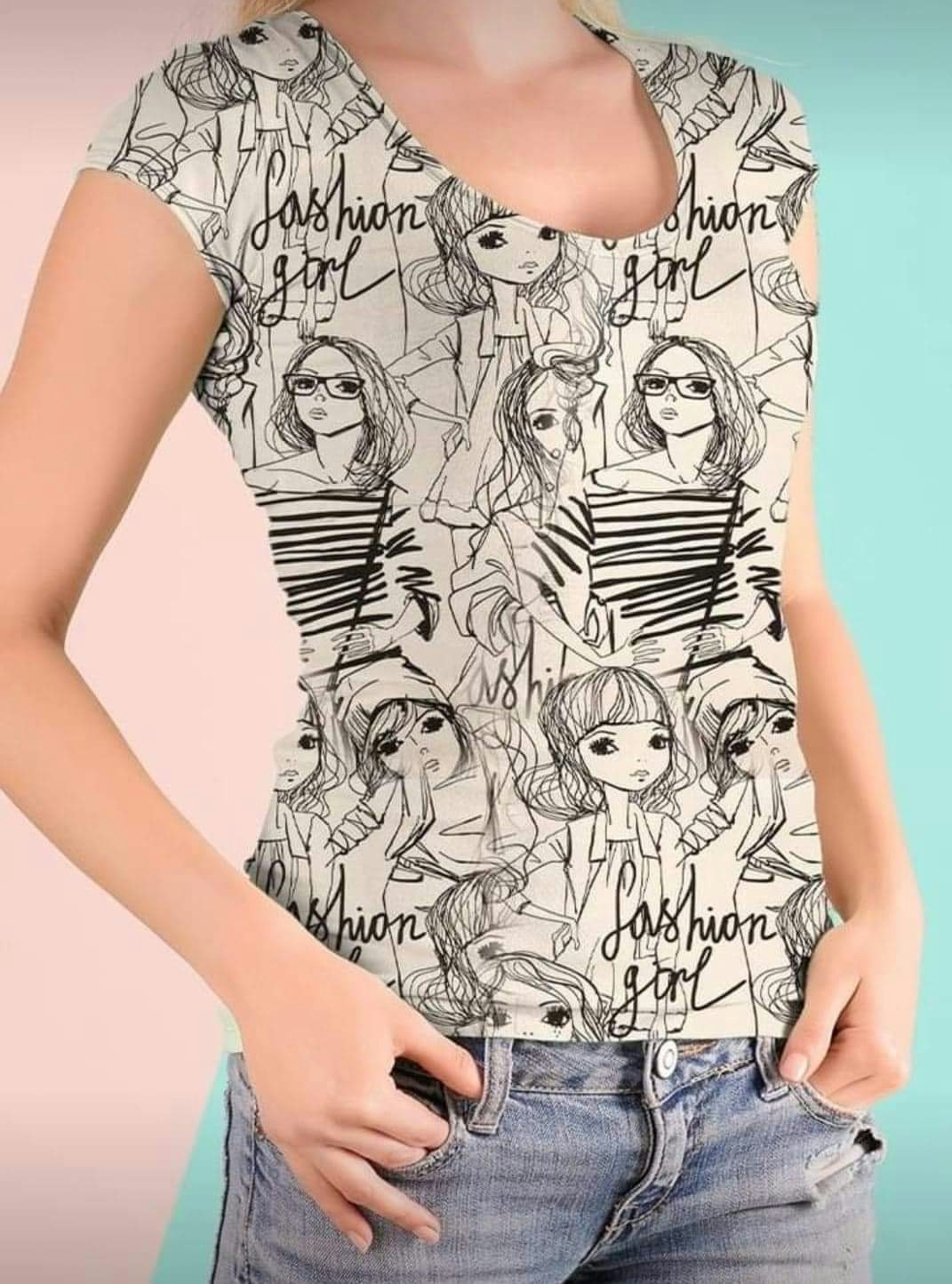Fasion Girl Beige Single Jersey  OUTLET