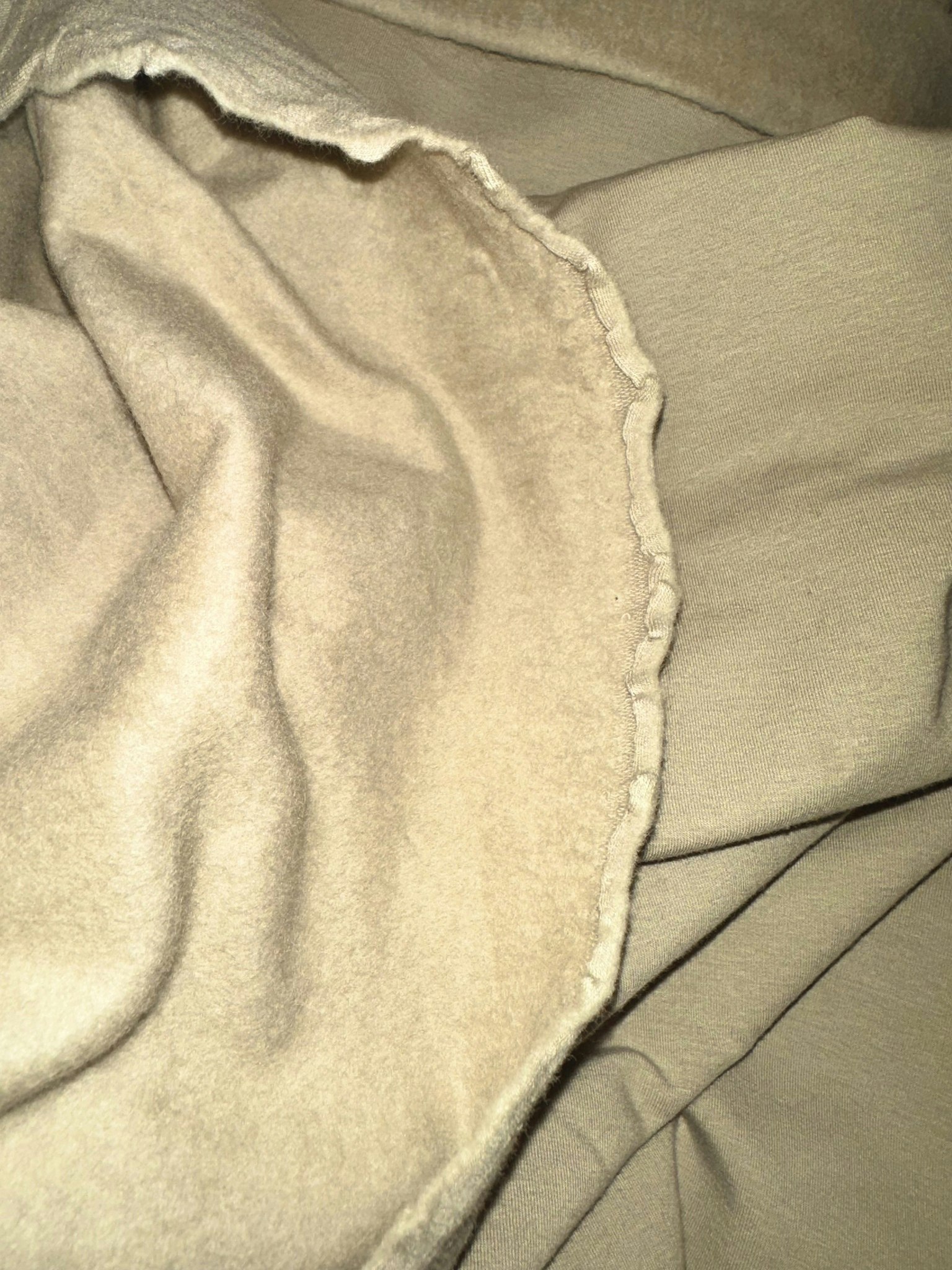 Dusty Beige College French Terry med Fodrad baksida OUTLET