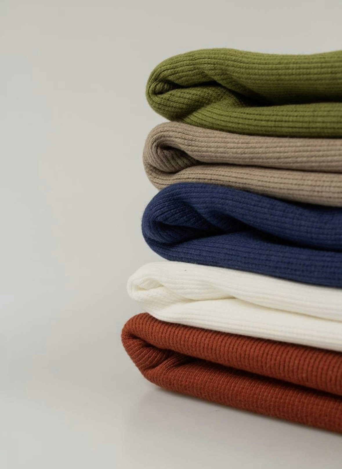 Tyg tyger mudd ribbad grön beige röd blå