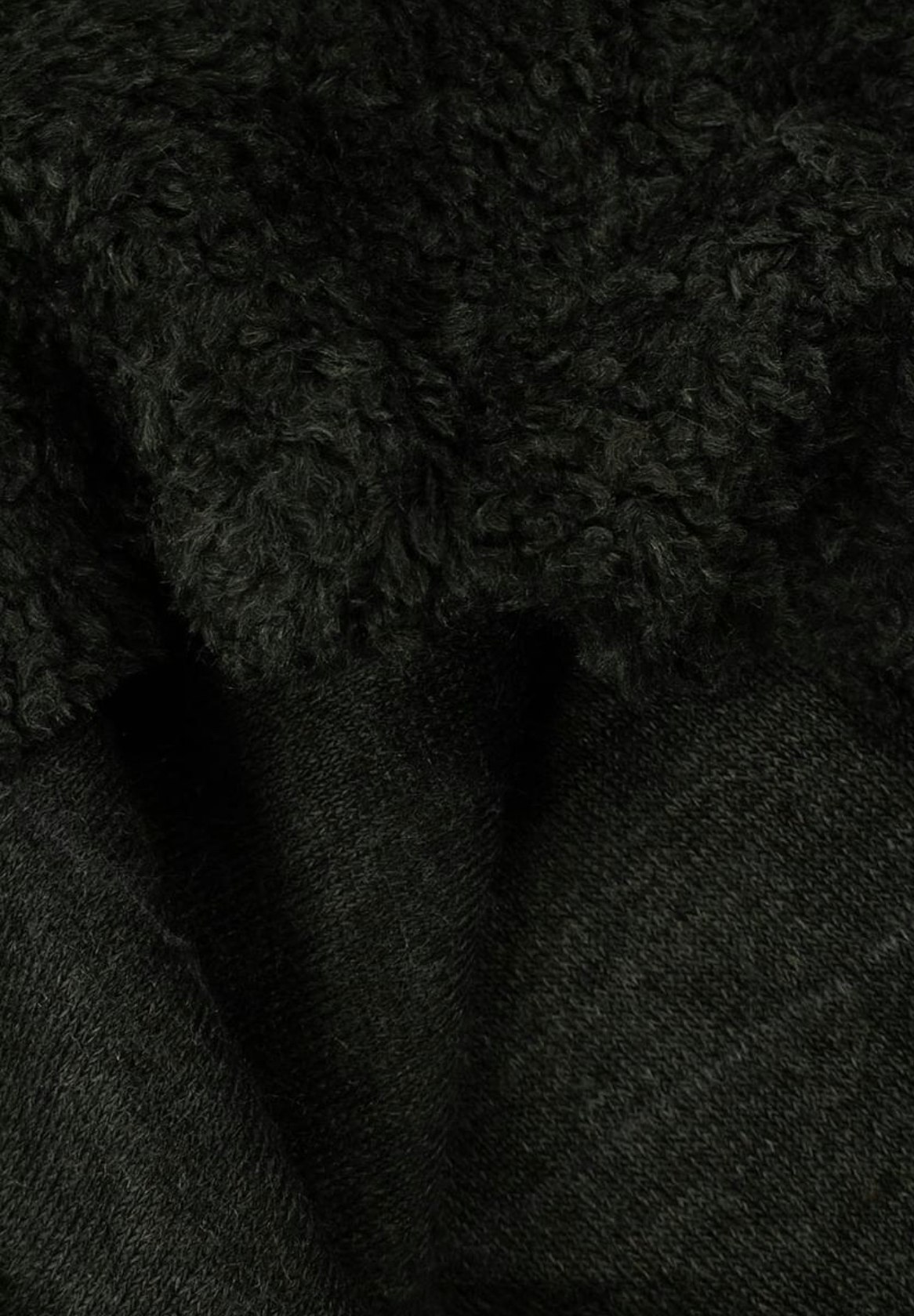 Fluffigt Tyg Svart/Grå   OUTLET
