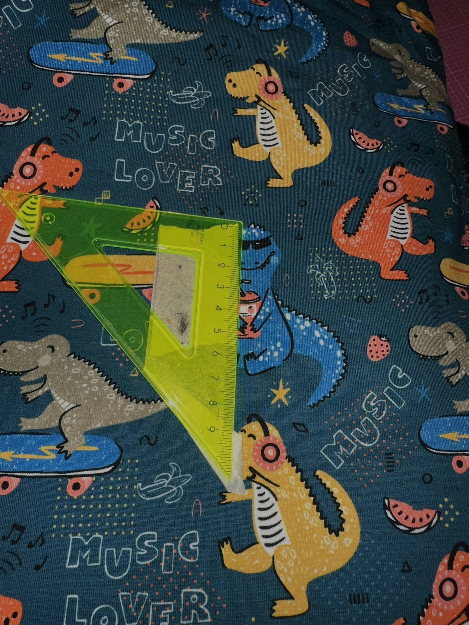 40cm Dino Musik Skateboard Single Jersey