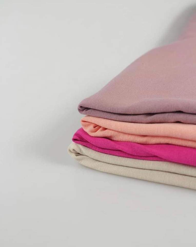 Tyg tyger enfärgad beige rosa orange dusty pink outlet
