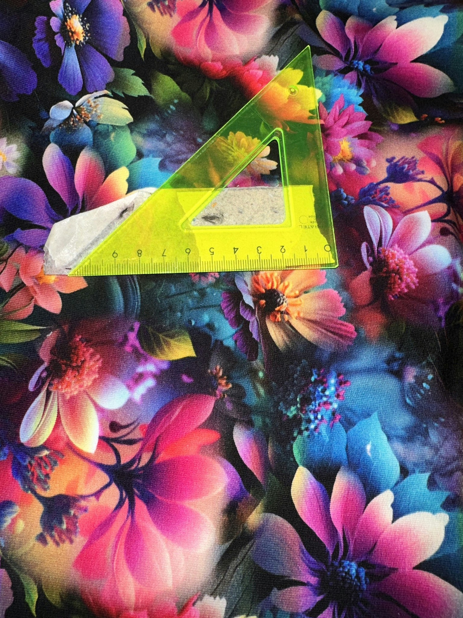 55cm Blommor 5 College French Terry