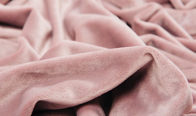 Tyg tyger velour supersoft dusty pink