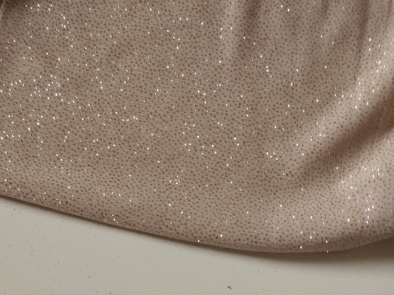 Tyg tyger beige glitter