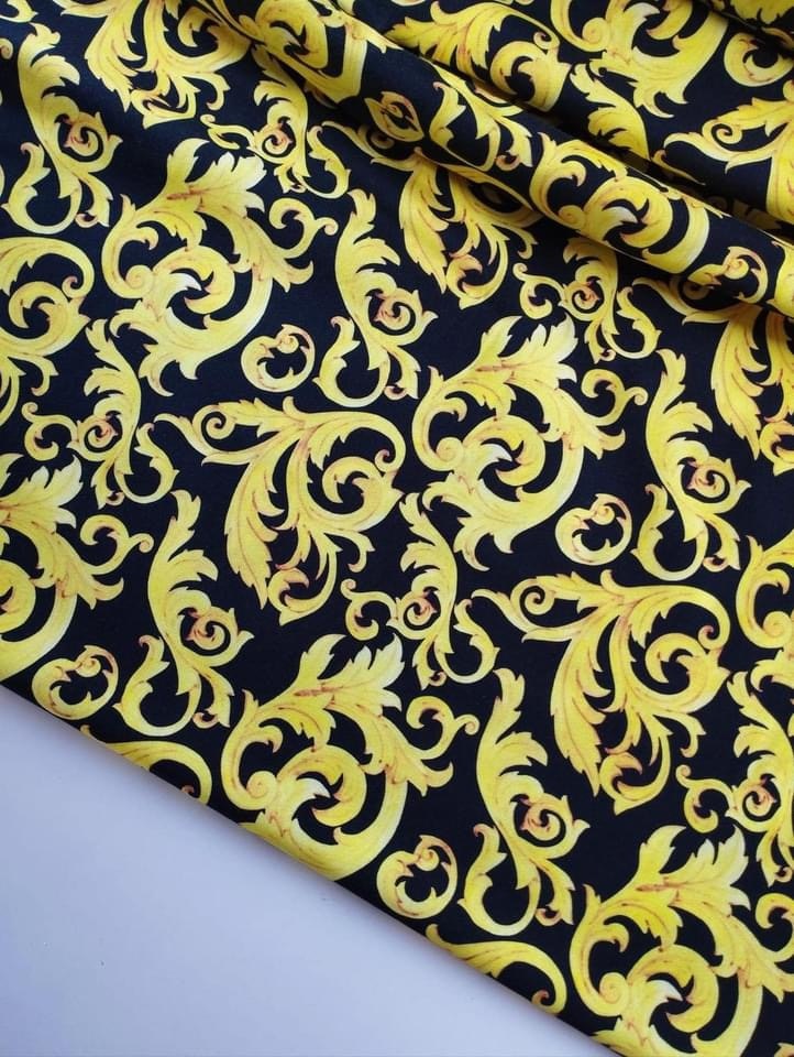 Tyg tyger trikå singel Jersey blad