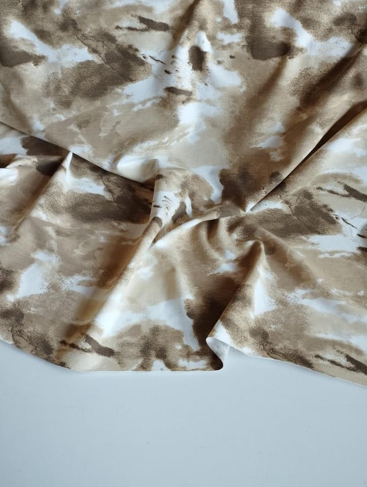 Batik Beige Brun  French Terry  OUTLET