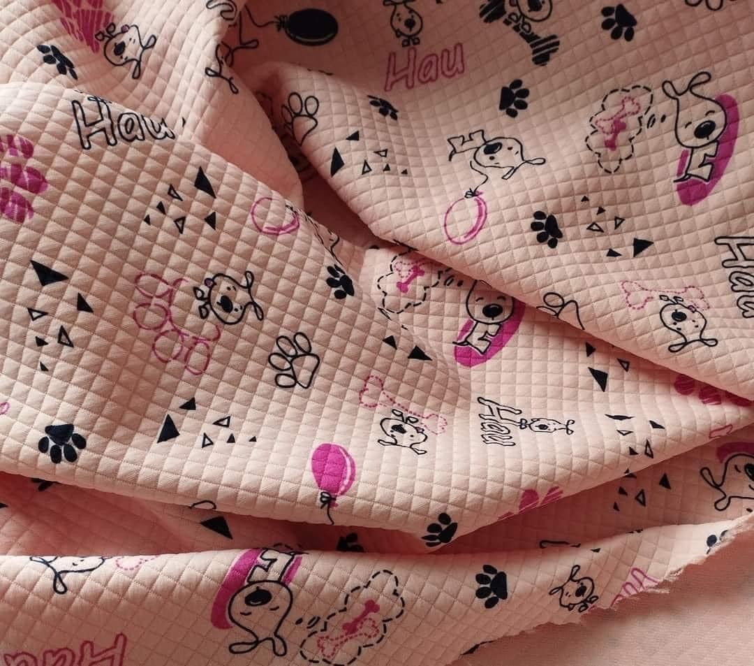 Tyg tyger quiltade quilt hund tass hundar