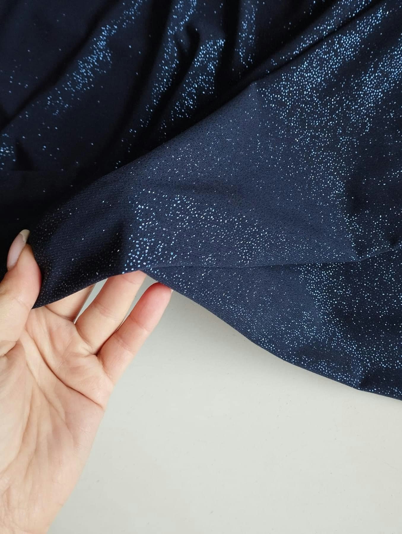 Mörkblå Glitter Jersey ITY OUTLET