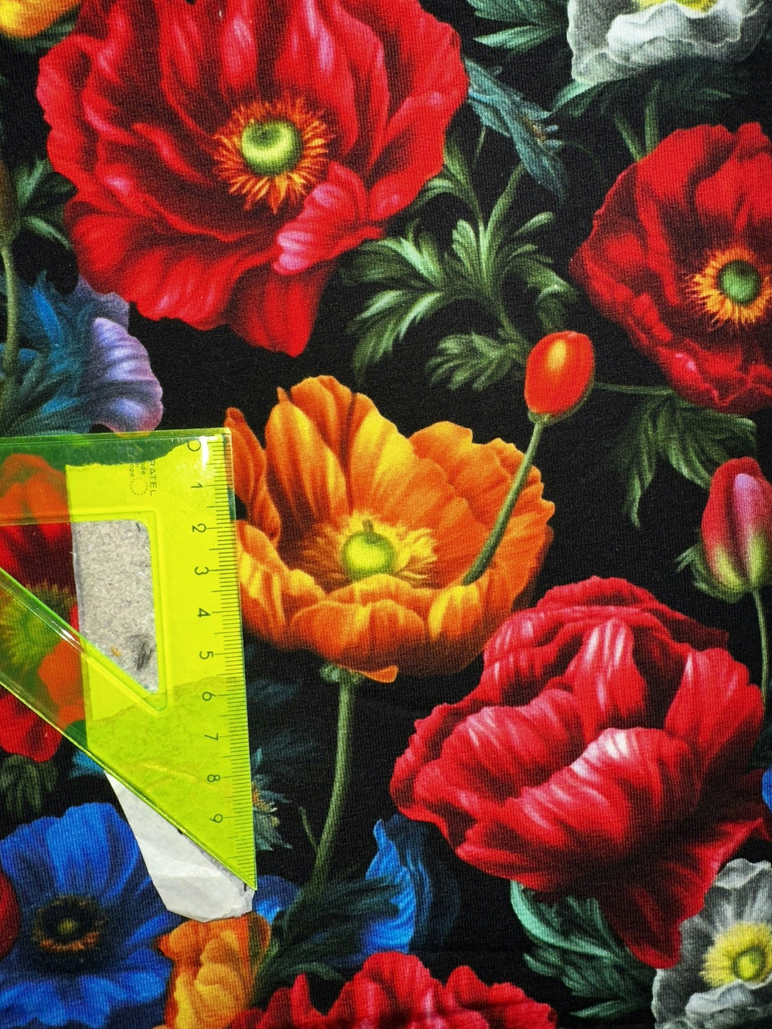Blommor College French Terry