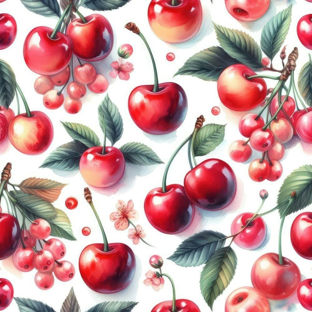 Tyg tyger körsbär cherry
