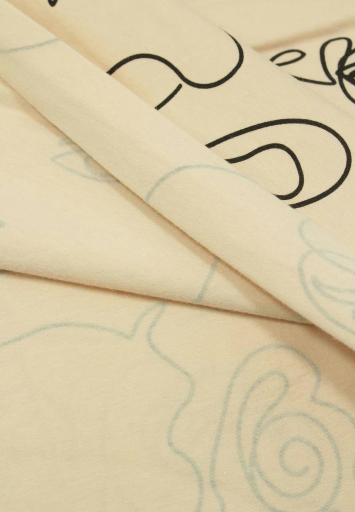 Ansikte Beige Single Jersey  OUTLET