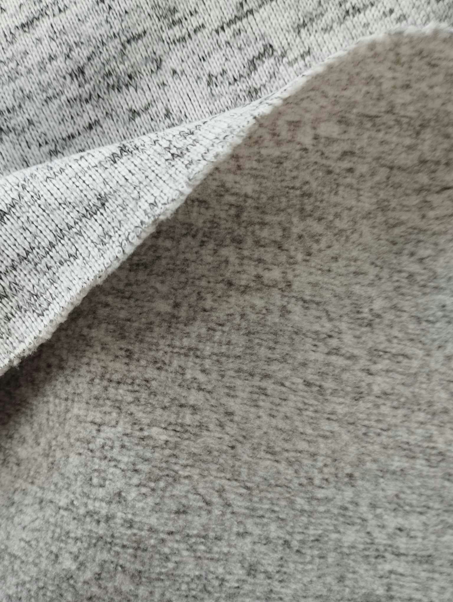Melange Grå French Terry med Foder OUTLET