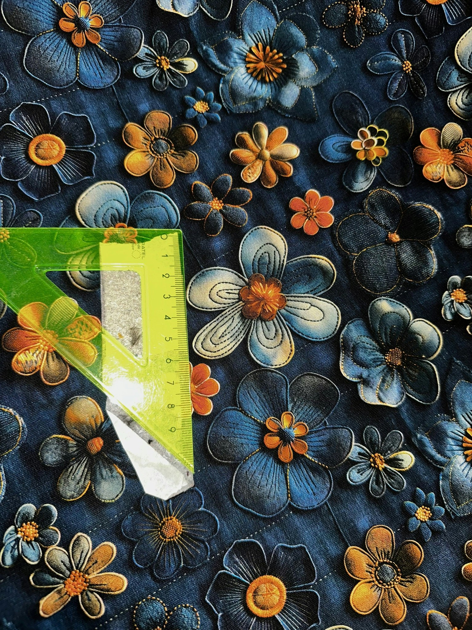 46cm Blommor Jeans Jersey Trikå