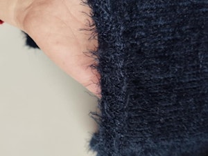 Teddy, Fluffig Mörkblå Outlet