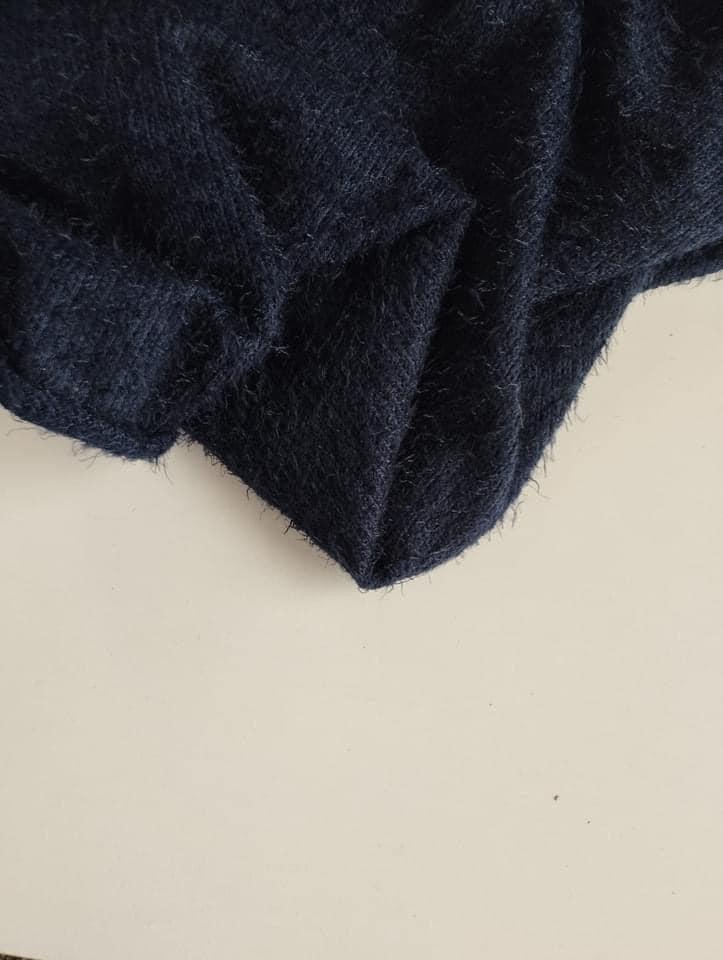 Teddy, Fluffig Mörkblå Outlet