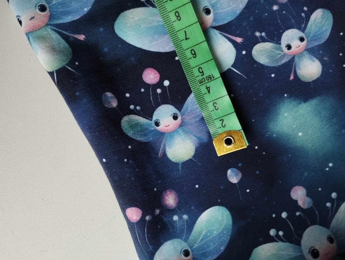 90cm Eldflugor Single Jersey