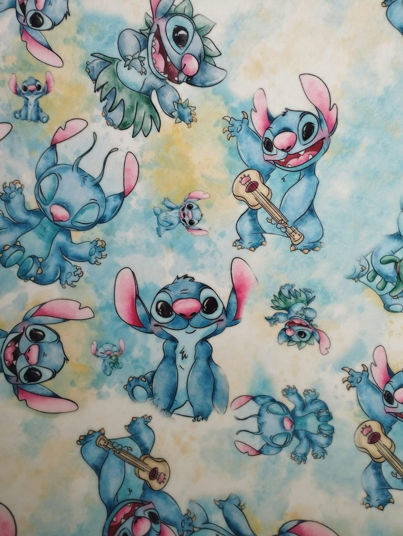 Tyg tyger velour super soft stich
