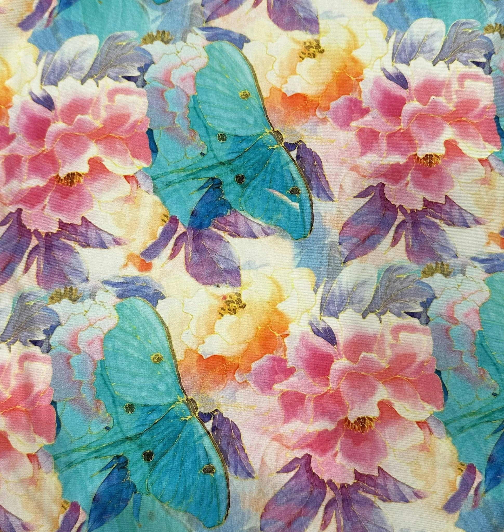 Tyg tyger blommor trikå singel Jersey