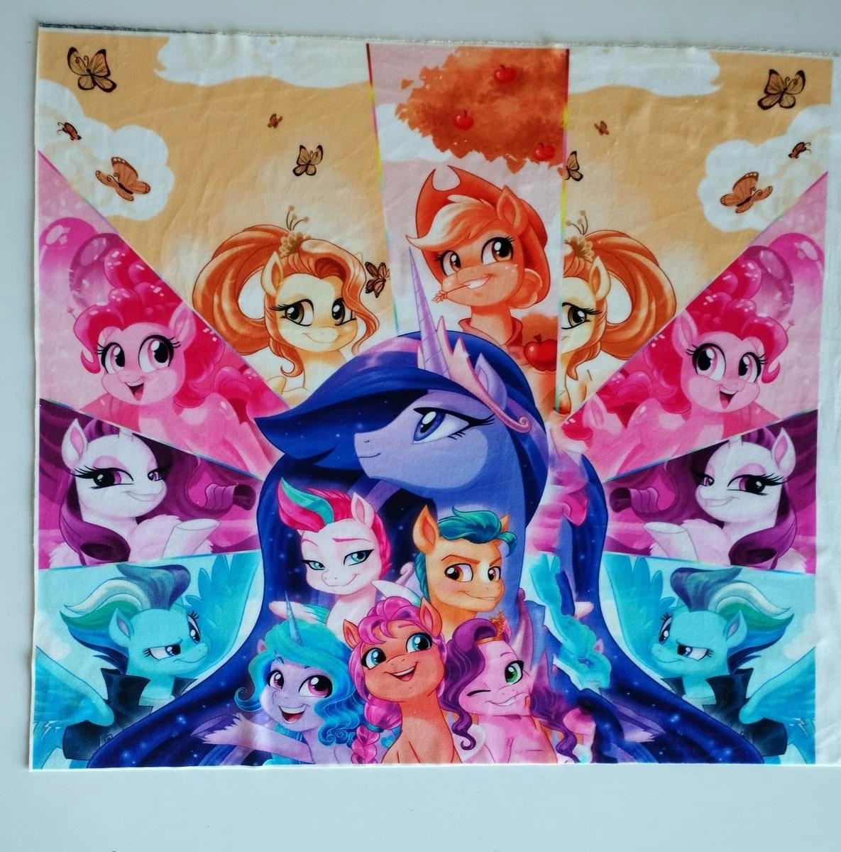 Tyg tyger panel häst ponny velour