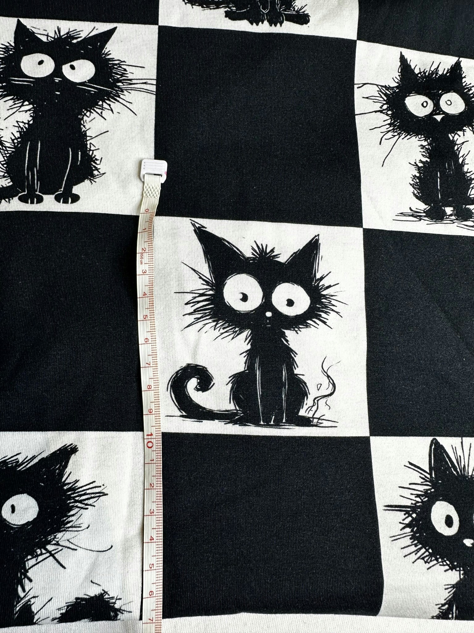 Tyg tyger trikå singel Jersey katter