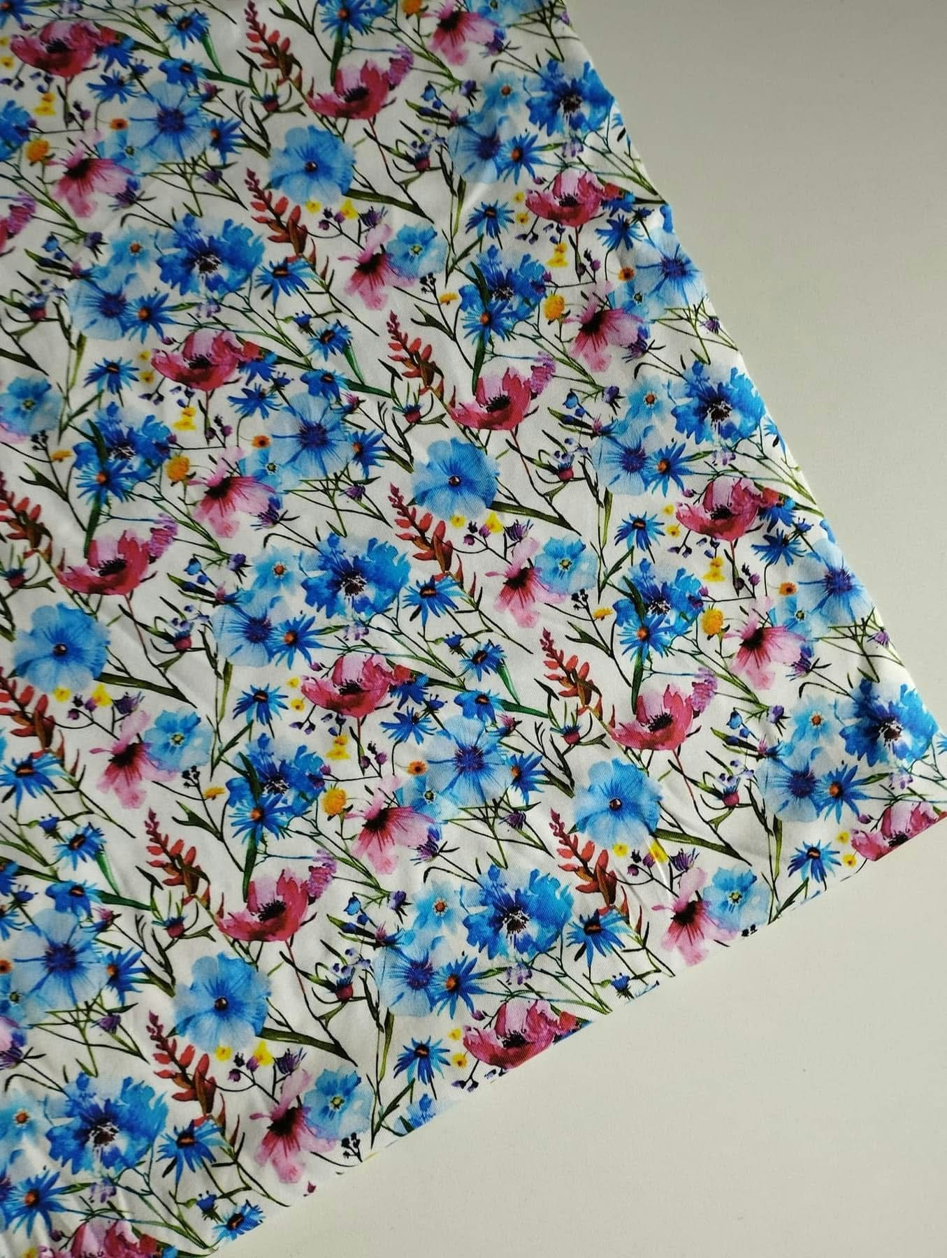 Tyg tyger Jersey trikå blommor