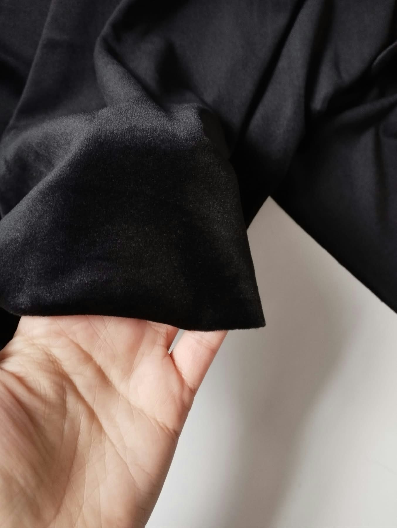 Svart  Velour Supersoft OUTLET