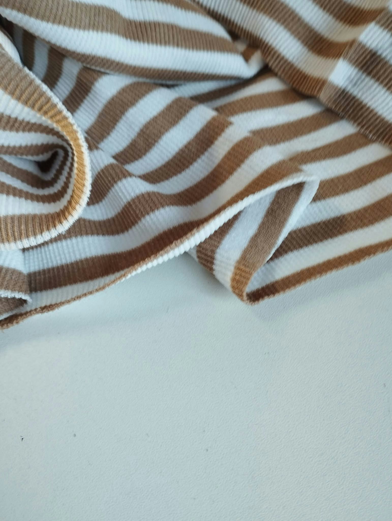 Ribbat tyg Ränder  OUTLET
