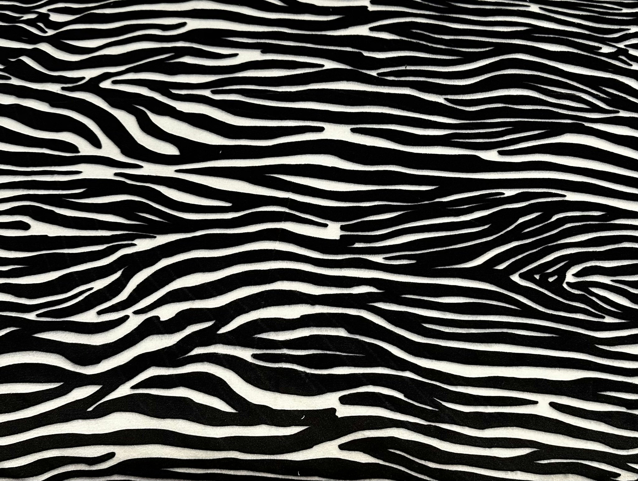 Tyg tyger velour supersoft zebra
