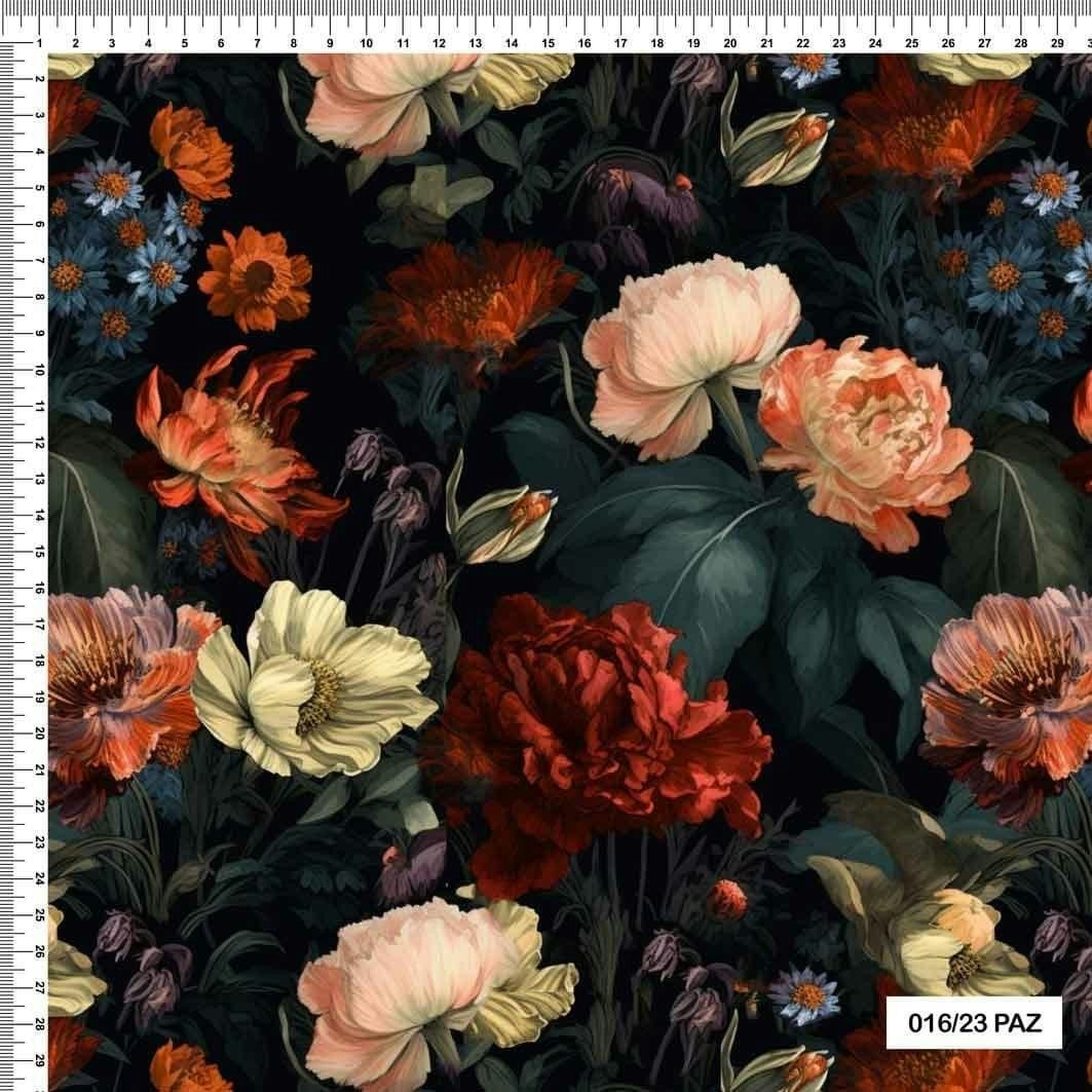 Velour supersoft blommor