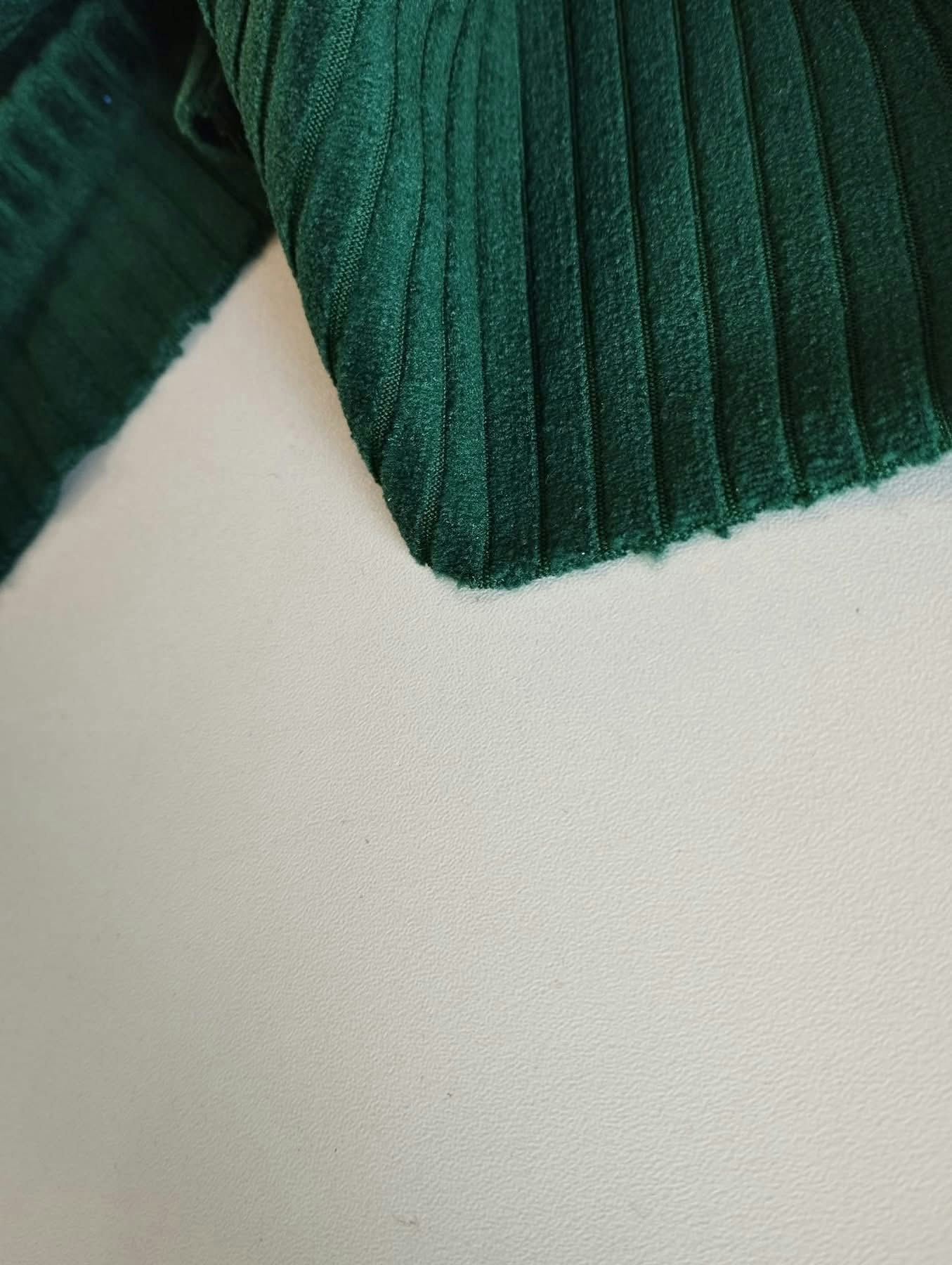 Velour Ribbad Grön   OUTLET