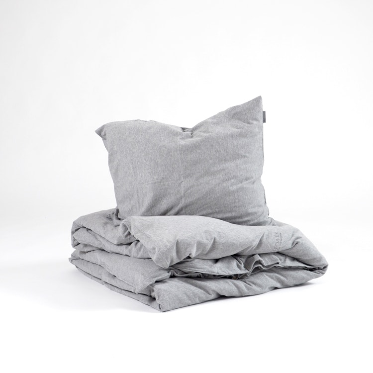 Marbäck - Bedset - Grey Melange - Köp sängkläder, kimonos, nattlinnen &  plädar - Navy Stories